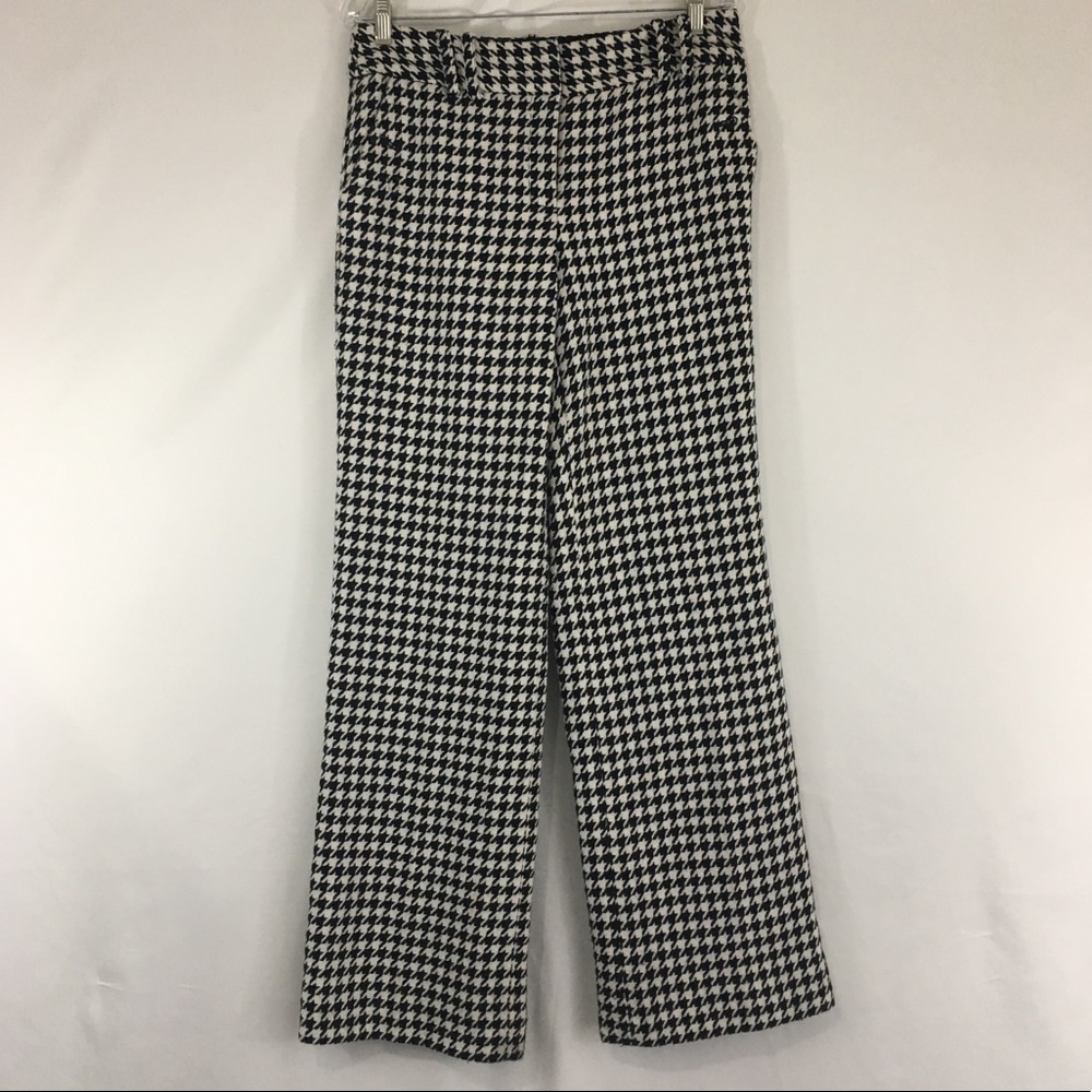 Etcetera Houndstooth Lined Wide Leg Trouser Sz 8